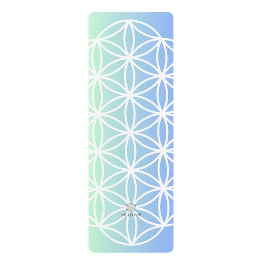 Soulmat an Eco-Friendly Rubber Yoga Mat - Turquoise/Blue