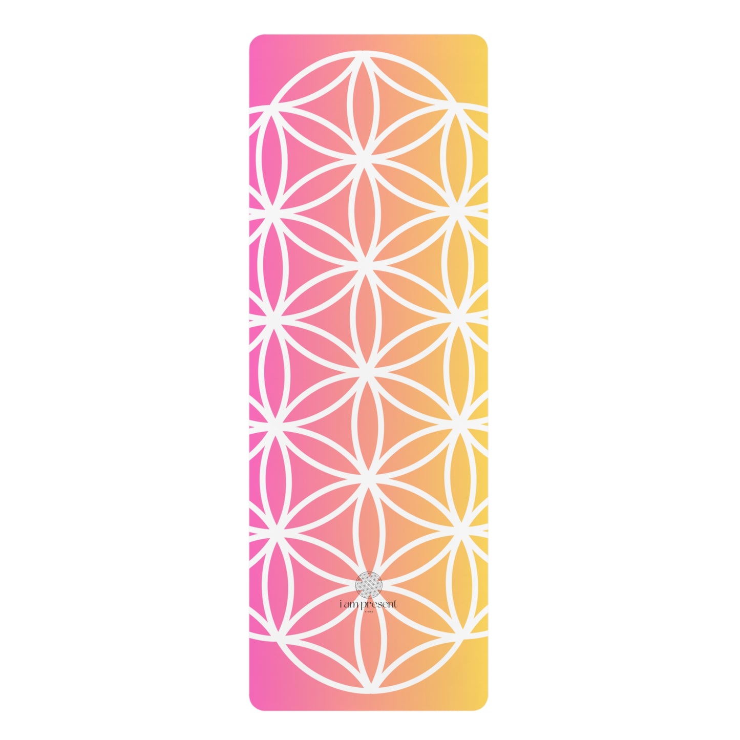 Soulmat an Eco-Friendly Rubber Yoga Mat - Pink/Orange