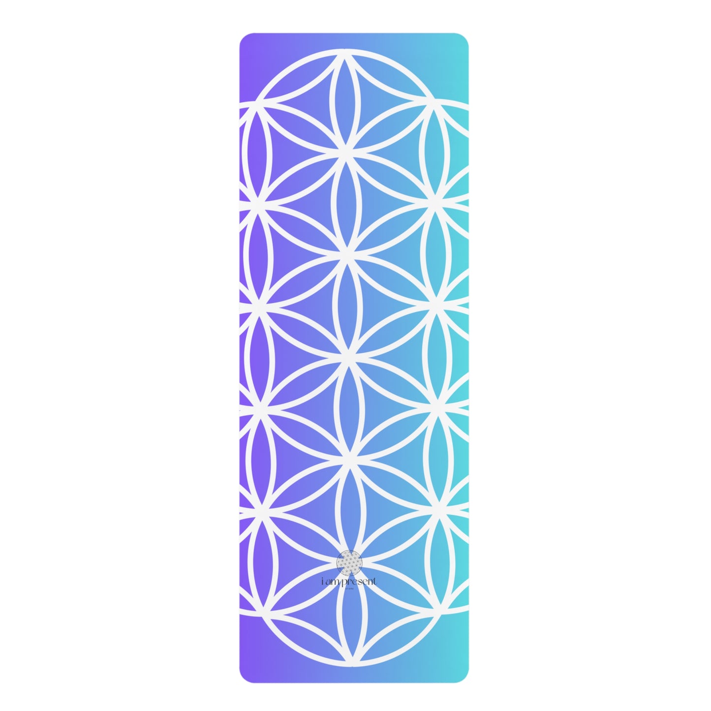 Soulmat an Eco-Friendly Rubber Yoga Mat - Purple/Aqua
